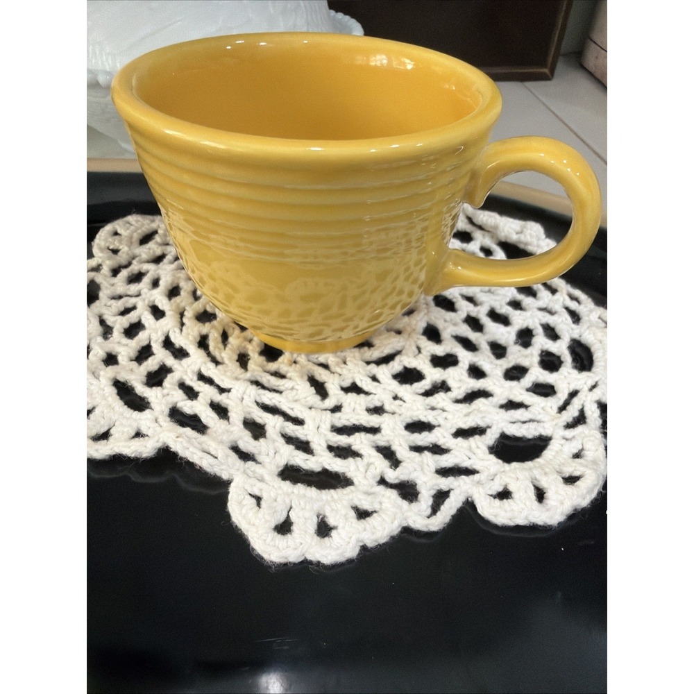 Fiesta Homer Laughlin Coffee Tea Cup‎  Yellow Fiestaware HLC USA - Picture 5 of 6